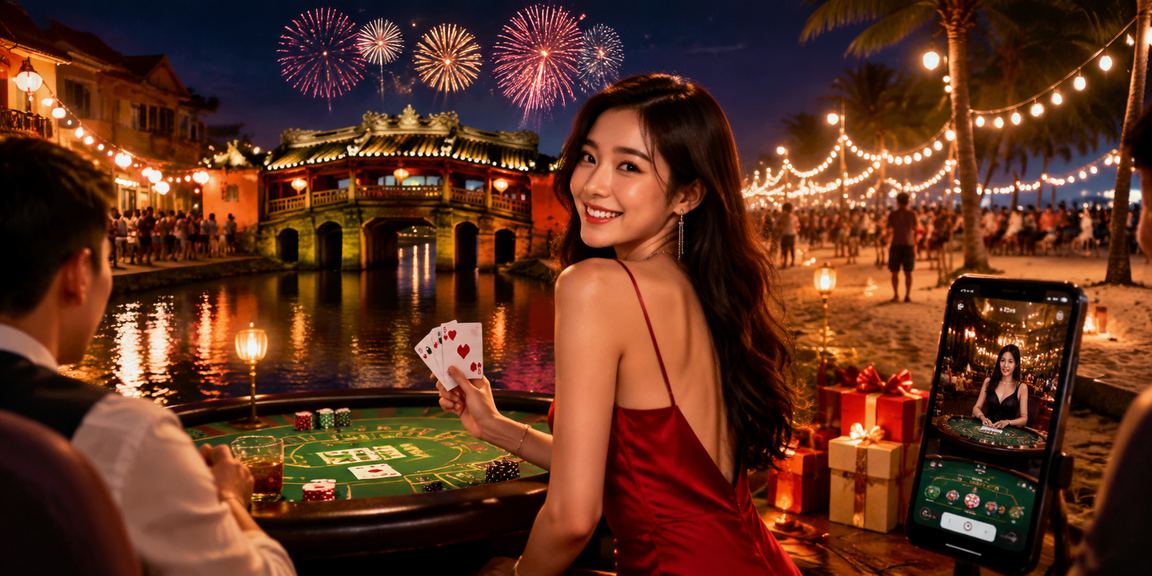 Khung cảnh casino và cá cược tại Hội An về đêm